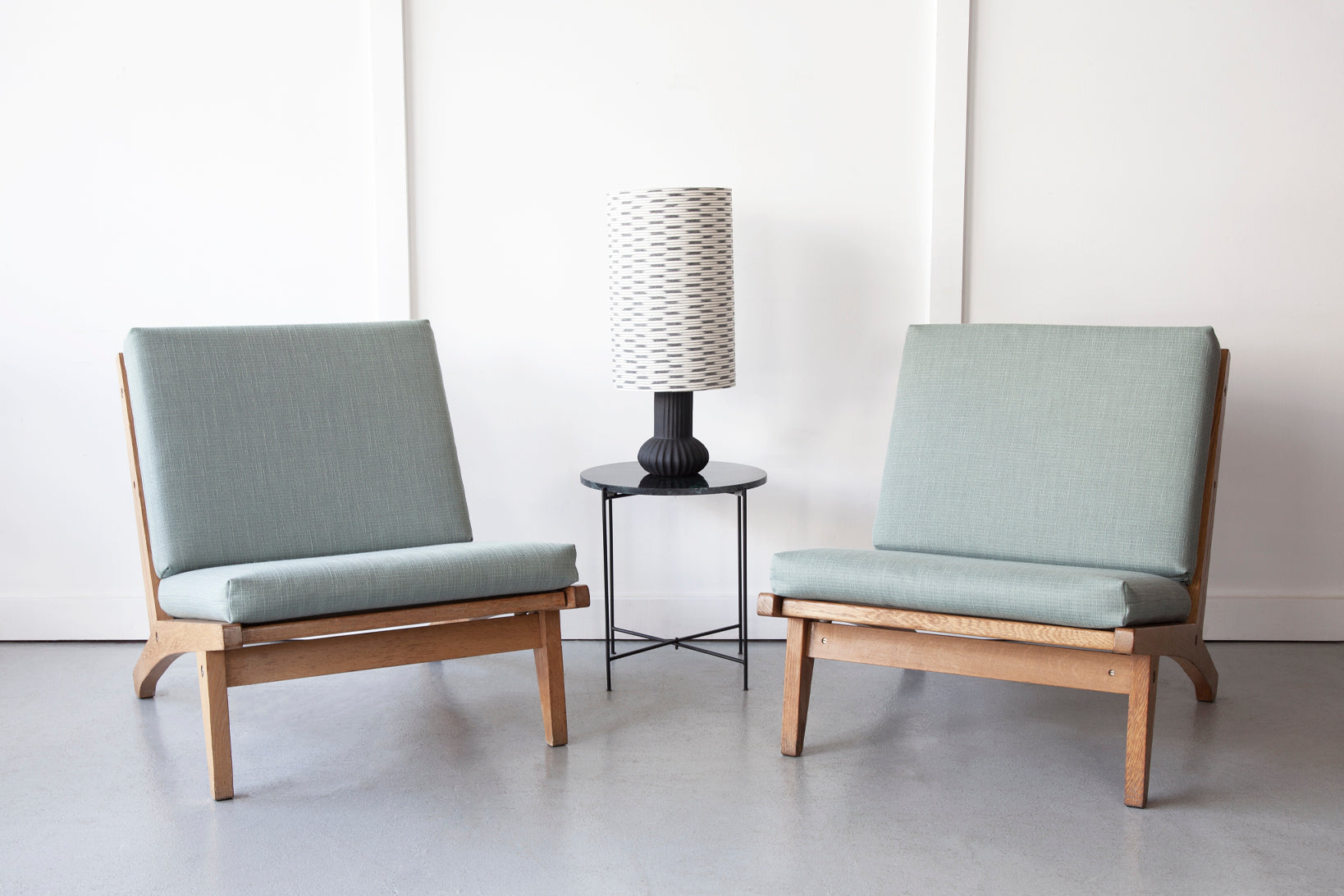 A Pair of Hans J. Wegner Easy Chairs, Model GE-370