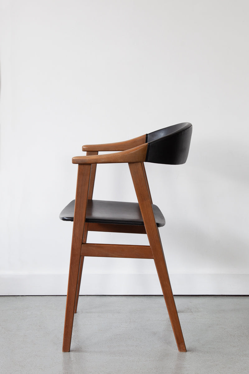 Pair of Danish Carver Chairs // Custom Upholstery Available