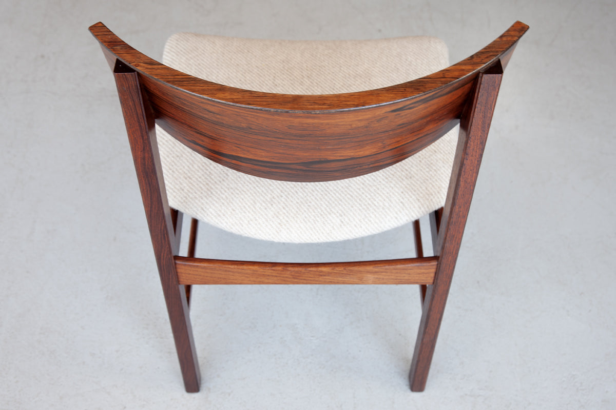 A Set of Six Rosewood Dining Chairs
