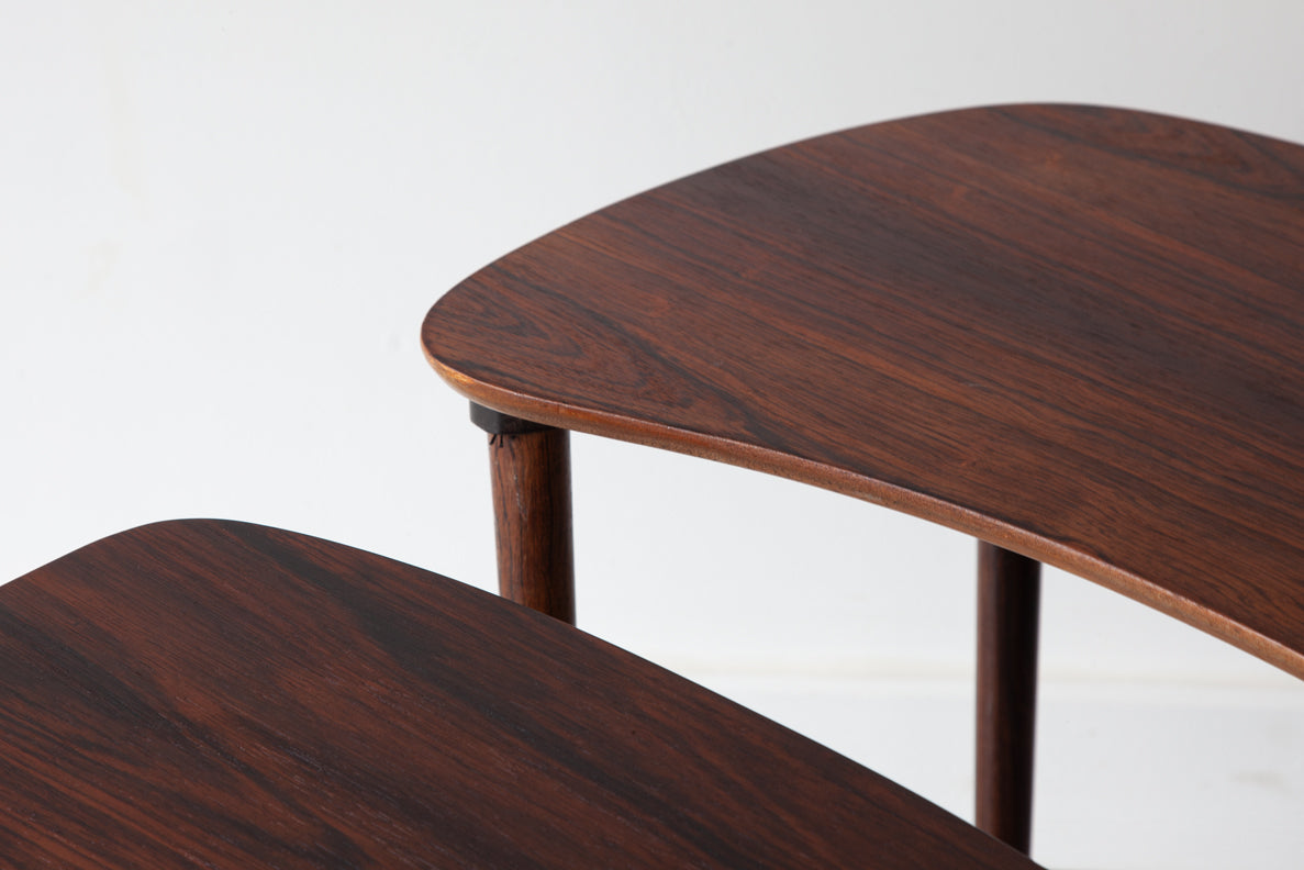 Rosewood Nest of Side Tables