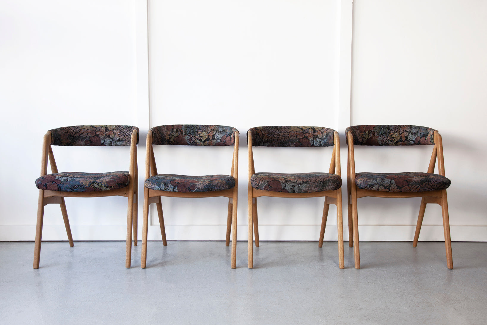 Set of Four Oak Danish Dining Chairs // ON HOLD