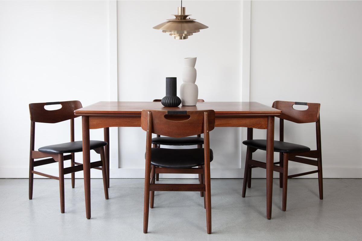 Set of Four Elegant Danish Dining Chairs, Farstrup