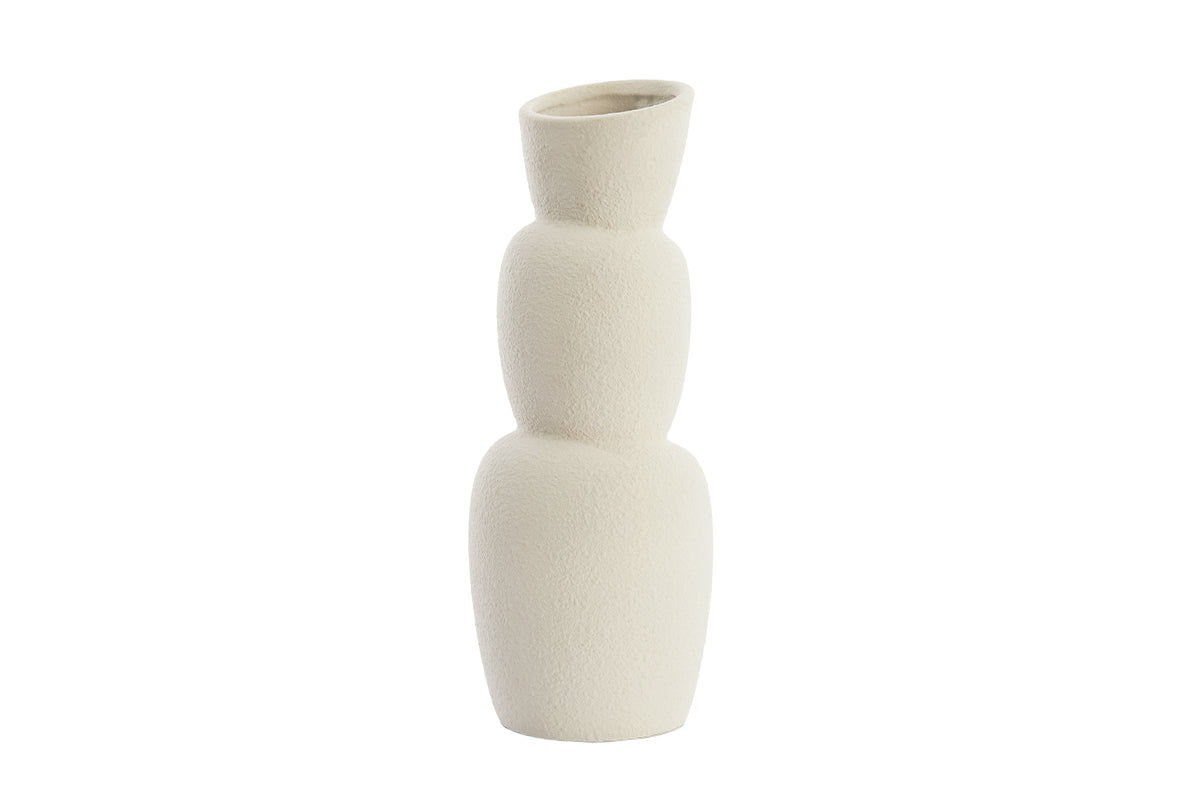 Boulder Vase - Dove White