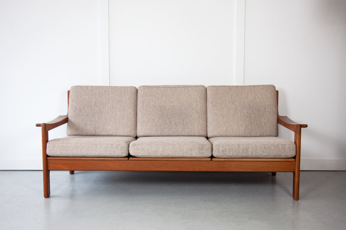 Danish Three-Seater Sofa