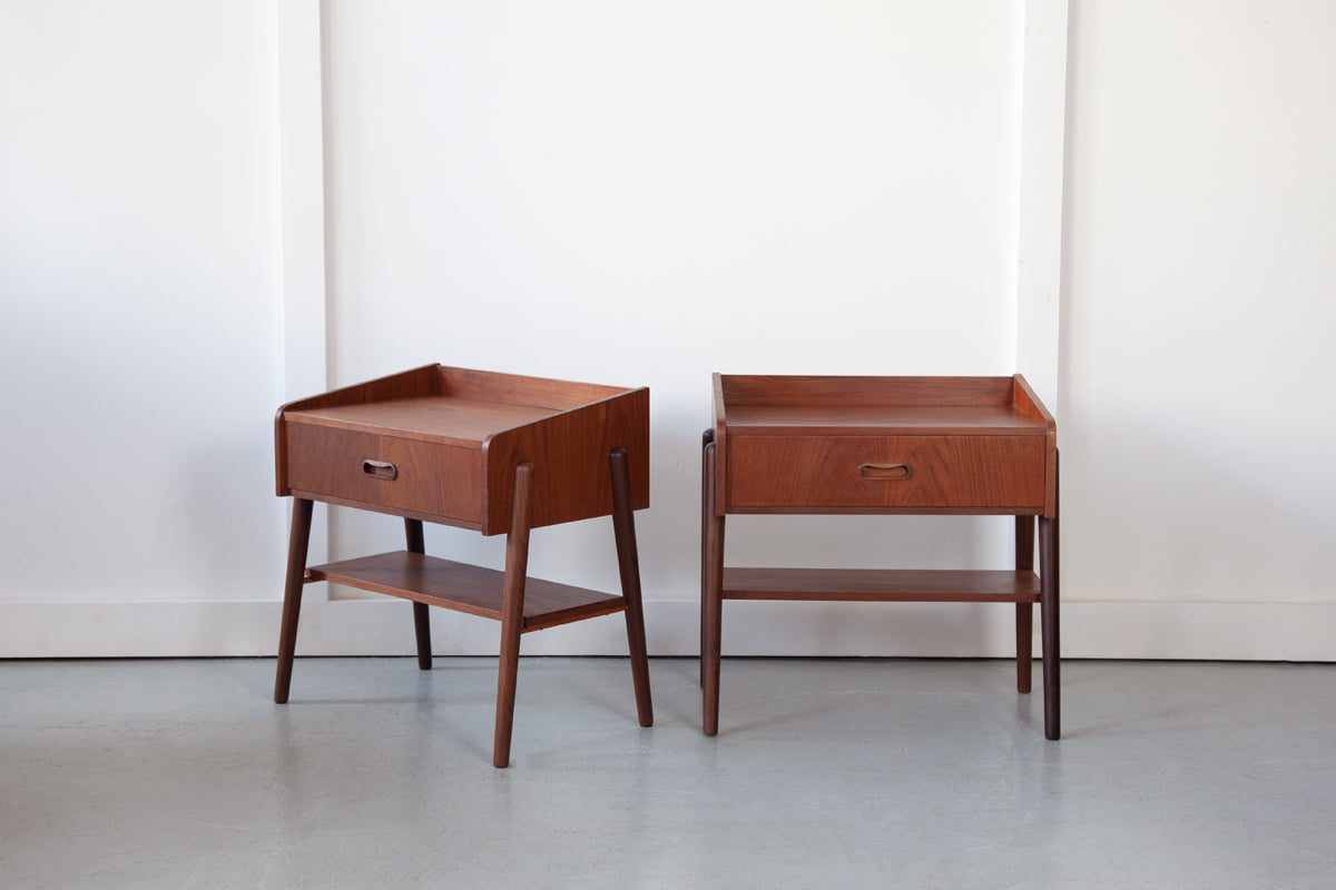 Pair of Danish Bedside Tables