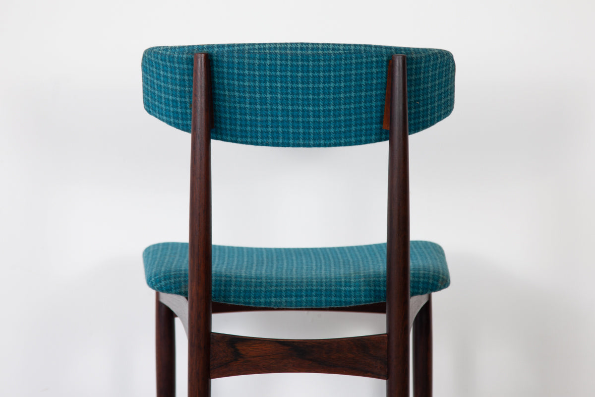Set of Six Elegant Dining Chairs, Custom Upholstery Included