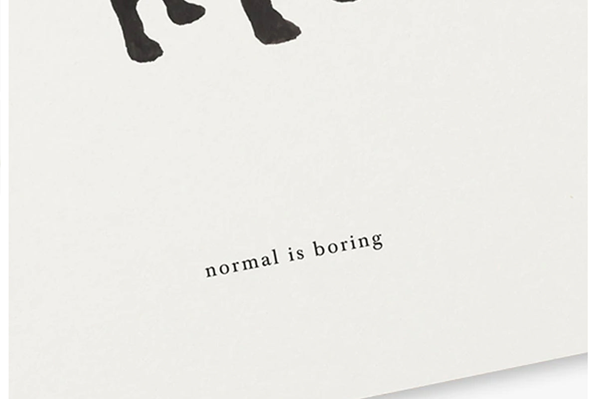 "Normal is Boring" Greeting Card