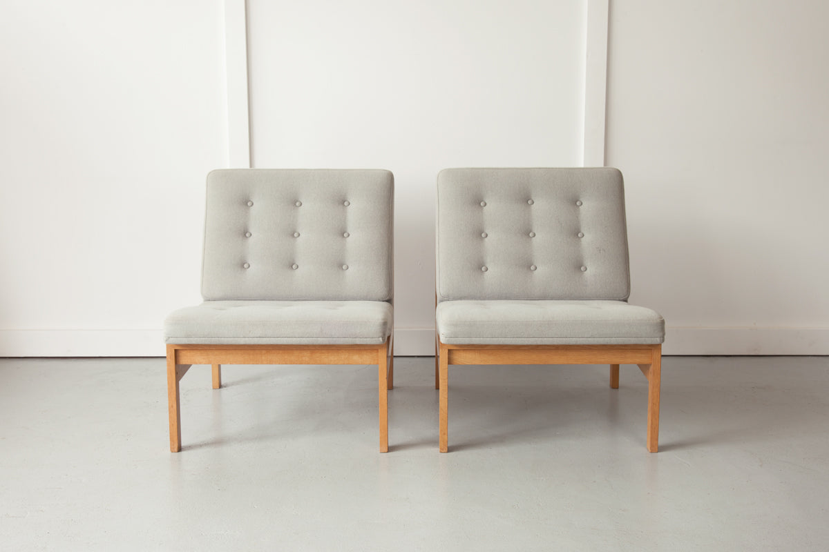 Pair of Iconic 'Moduline' Chairs, Designed by Ole Gjerløv-Knudsen