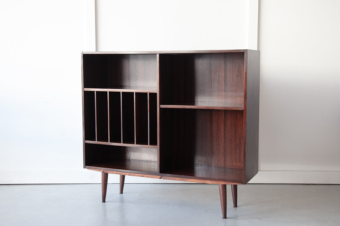 Rosewood Bookcase with Vinyl Slots